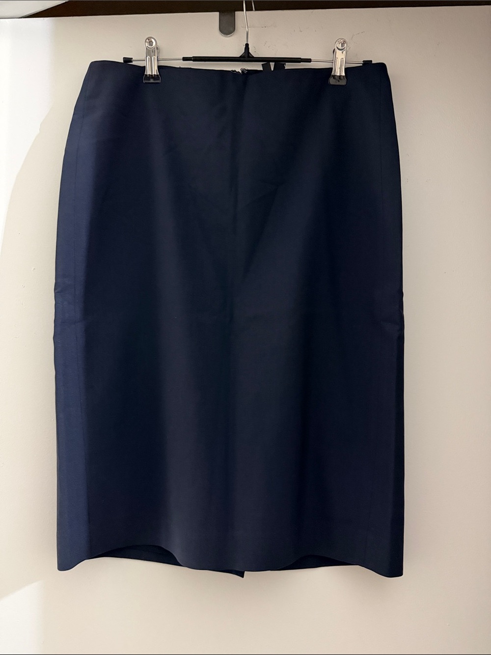 Classic Navy Pencil Skirt - Women's Tailored Skirt Size 2